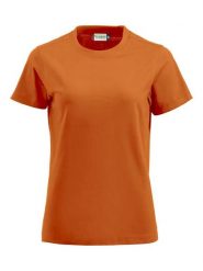 Clique Premium-T Women T-shirt damski z okrągłym dekoltem, bawełna. Brązowe t-shirty damskie CLIQUE, s, bez wzorów, z bawełny, bez kołnierzyka. Za 110.94 zł.