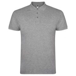 Męska Koszulka Polo Star Heather. Szare koszulki polo męskie ROLY, m, bez wzorów, bez ramiączek. Za 59.99 zł.
