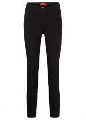 Jegginsy termiczne. Czarne legginsy damskie bonprix, bez wzorów, z jeansu. Za 129.99 zł.