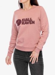 Bluza damska Fjallraven Logo Sweater. Czerwone bluzy z kapturem damskie Fjällräven, xs, z bawełny. Za 472.99 zł.