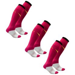 Skarpety piłkarskie C168 różowe fluo 3 pary. Czarne skarpetki męskie Legea, bez wzorów. W wyprzedaży za 52.00 zł.