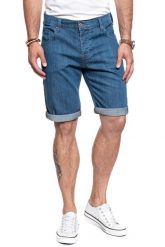 SPODENKI MUSTANG 5 Pocket Short DENIM BLUE 1007373 5000 310. Niebieskie szorty męskie Mustang, z denimu, bez kołnierzyka. W wyprzedaży za 79.99 zł.