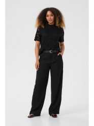 Kaffe Bluzka w kolorze czarnym rozmiar: XL. Czarne bluzki damskie Kaffe, xl, bez wzorów, z koronki, bez kołnierzyka, bez ramiączek. Za 78.47 zł.