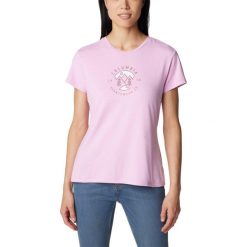 Columbia Koszulka Sloan Ridge Graphic 2077451561. Czerwone t-shirty damskie Columbia, l, bez wzorów, bez kołnierzyka. Za 144.99 zł.