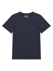 Guess T-Shirt L5YI39 K8HM4 Granatowy Regular Fit. Niebieskie t-shirty chłopięce Guess, z aplikacjami, z bawełny, bez ramiączek. Za 69.99 zł.