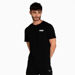 T-shirt z krótkim rękawem męski Puma ESS SMALL LOGO. Szare t-shirty męskie Puma, m, bez wzorów, bez kołnierzyka. Za 68.40 zł.
