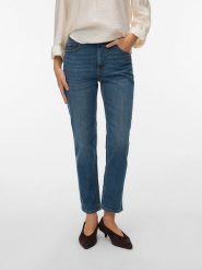 Vero Moda Dżinsy - Regular fit - w kolorze granatowym rozmiar: L/L30. Niebieskie jeansy damskie Vero Moda. Za 122.09 zł.