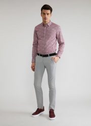 PAKO LORENTE – Spodnie męskie szare P22SF-WX-001-S-0. Szare spodnie materiałowe męskie Pako Lorente, bez wzorów, z elastanu, casualowe. Za 99.99 zł.