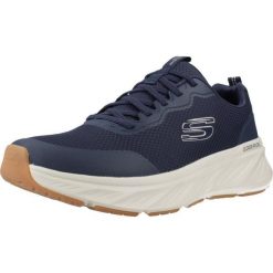Buty SKECHERS EDGERIDE - REKZE Niebieski. Białe buty sportowe na co dzień męskie Skechers, z gumy, bez zapięcia. Za 279.99 zł.