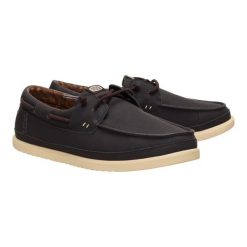 Buty żeglarskie Hey Dude Harbor Lo. Brązowe buty wizytowe męskie Hey dude, z materiału, bez zapięcia. Za 289.00 zł.