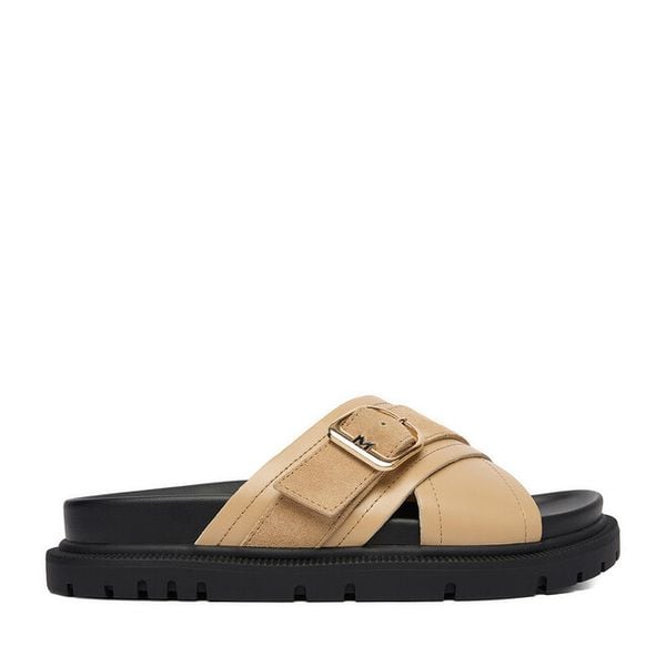 Klapki MEXX. Brązowe klapki damskie Mexx, bez wzorów, bez obcasa. Za 249.99 zł.