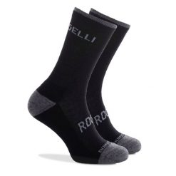 Skarpetki zimowe z owczej wełny Rogelli Merino. Czarne skarpetki męskie Rogelli, bez wzorów, z elastanu. Za 34.00 zł.