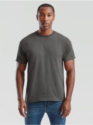 Oryginalna koszulka dla dorosłych Fruit Of The Loom w kolorze szarym Oscuro. Szare t-shirty damskie Fruit of the Loom, xl, bez wzorów, z bawełny, bez kołnierzyka. Za 125.99 zł.