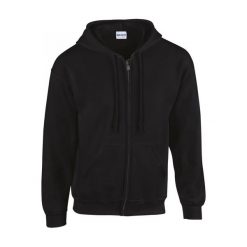 Bluza zapinana na zamek błyskawiczny Gildan Heavy Blend ®. Czarne bluzy z kapturem męskie Gildan, m, z bawełny. Za 132.75 zł.