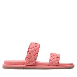 Klapki Tamaris. Czerwone klapki damskie Tamaris, bez wzorów, bez obcasa. Za 189.99 zł.