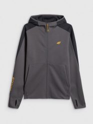 4F Bluza dresowa regular z kapturem męska - szara XXL. Szare bluzy z kapturem męskie 4f, m, z dresówki. Za 199.99 zł.