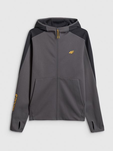 4F Bluza dresowa regular z kapturem męska - szara XXL. Szare bluzy z kapturem męskie 4f, m, z dresówki. Za 199.99 zł.