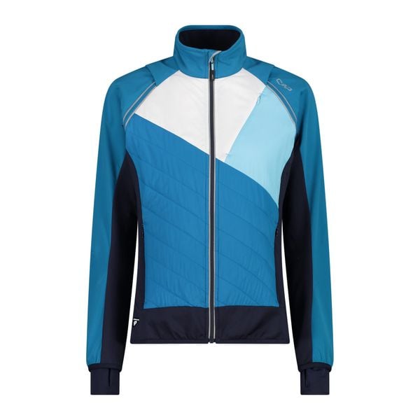 Kurtka damska z odpinanymi rękawami CMP hybrid. Niebieskie kurtki damskie CMP, s, bez wzorów, z materiału, z kapturem, narciarskie, primaloft. Za 309.99 zł.