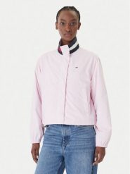 Tommy Jeans Kurtka przejściowa Essential DW0DW20439 Różowy Regular Fit. Czerwone kurtki damskie Tommy Jeans, xxs, bez wzorów, z jeansu, bez kaptura. Za 569.99 zł.