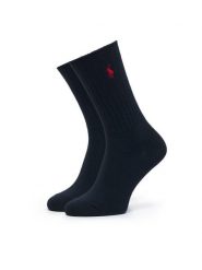 Polo Ralph Lauren Skarpety długie 455P10242005 Granatowy. Niebieskie skarpetki damskie Polo Ralph Lauren, bez wzorów, z bawełny. Za 89.99 zł.