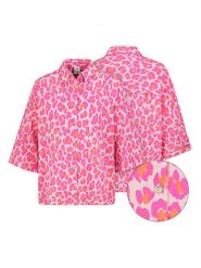 Eight2Nine Bluzka w kolorze jasnoróżowo-różowo-pomarańczowym rozmiar: M/L. Różowe bluzki damskie Eight2Nine, l, bez wzorów, z bawełny, bez kołnierzyka, bez ramiączek. Za 86.99 zł.