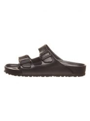 Birkenstock Klapki "Arizona" w kolorze czarnym rozmiar: 43. Czarne klapki damskie Birkenstock, bez wzorów, bez obcasa. Za 170.07 zł.