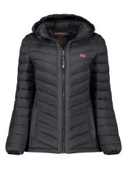 Geographical Norway Kurtka pikowana "Carliti" w kolorze czarnym rozmiar: S. Czarne kurtki damskie Geographical Norway, s, z aplikacjami, bez kaptura. Za 214.70 zł.