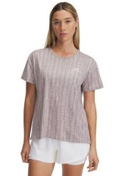 Under Armour Koszulka sportowa "Vanish Energy 2.0" w kolorze fioletowym rozmiar: L. Różowe bluzki sportowe damskie Under Armour, l, bez wzorów, z materiału, bez ramiączek. Za 168.06 zł.