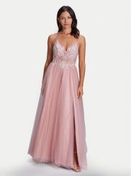 Swing Sukienka wieczorowa 5AH013HK Różowy Slim Fit. Czerwone sukienki damskie Hey Kyla, bez wzorów, z syntetyku, wizytowe, bez kołnierzyka, bez ramiączek. Za 729.99 zł.