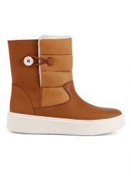 Geox Botki "Nhenbus" w kolorze jasnobrązowym rozmiar: 36. Brązowe botki damskie Geox, z gumy, bez obcasa, bez zapięcia. Za 283.95 zł.