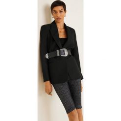 Mango - Legginsy Perico. Czarne legginsy damskie Mango, l, bez wzorów, z dzianiny. W wyprzedaży za 39.90 zł.