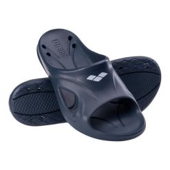 Klapki na basen Arena Hydrosoft II Hook edycja limitowana. Niebieskie klapki damskie Arena, bez wzorów, bez obcasa. Za 89.99 zł.
