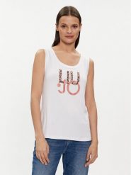Liu Jo Top VA4117 JS360 Biały Regular Fit. Białe topy damskie Liu Jo, s, bez wzorów, z wiskozy, bez kołnierzyka. Za 139.99 zł.