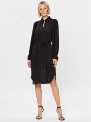 Bruuns Bazaar Sukienka codzienna Camilla Adda BBW3299 Czarny Regular Fit. Czarne sukienki damskie Bruuns Bazaar, na co dzień, bez wzorów, z syntetyku, bez kołnierzyka, bez ramiączek, proste. Za 739.99 zł.
