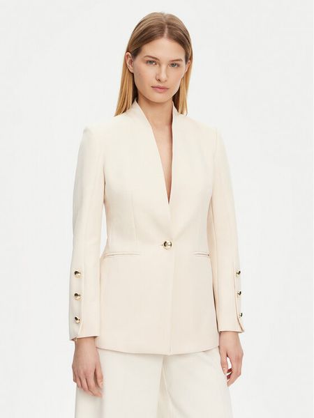 Rinascimento Marynarka CFC0122856003 Beżowy Regular Fit. Brązowe marynarki i żakiety damskie RINASCIMENTO, xl, bez wzorów, z syntetyku. Za 359.99 zł.