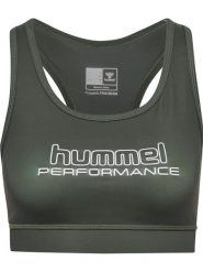 Biustonosz damski Hummel Te Fundamental. Szare biustonosze sportowe damskie HUMMEL, bez wzorów, z dzianiny. Za 89.50 zł.