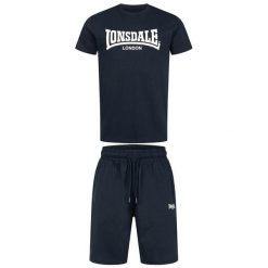 Zestaw t-shirt i szorty Lonsdale Moy. Białe szorty męskie Lonsdale, m, z bawełny, na fitness i siłownię. Za 227.50 zł.