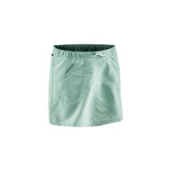 Spódnico-spodenki turystyczne NH100. Brązowe spodenki sportowe damskie QUECHUA, z elastanu. Za 39.99 zł.
