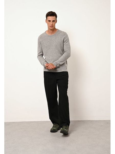 Just Cashmere Kaszmirowy sweter "Gabin" w kolorze szarym rozmiar: M. Szare swetry męskie Just Cashmere, m, bez wzorów, z kaszmiru, bez kołnierzyka. Za 520.90 zł.