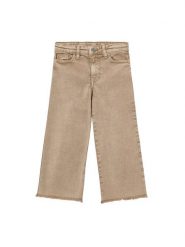 Mayoral Jeansy 3588 Beżowy Wide Leg. Brązowe spodnie dziewczęce Mayoral, z bawełny. Za 139.99 zł.