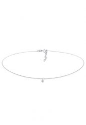 Elli Damski Choker Solitaire Trend z labradorytem (kamień szlachetny) w srebrze próby 925 Sterling Silver Naszyjniki 1 ct. Szare naszyjniki damskie Elli, na co dzień, srebrne. Za 293.99 zł.