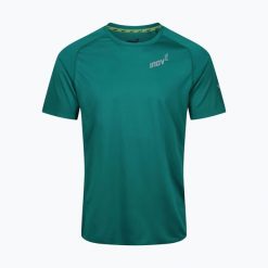 Koszulka do biegania męska Inov-8 Base Elite SS. Zielone t-shirty sportowe męskie Inov-8, m, z materiału, bez ramiączek, do biegania. Za 159.99 zł.