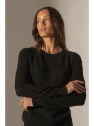 Perfect Cashmere Kaszmirowy sweter "Wilma" w kolorze czarnym rozmiar: L. Czarne swetry klasyczne damskie Perfect Cashmere, l, z kaszmiru, bez kołnierzyka. Za 347.99 zł.