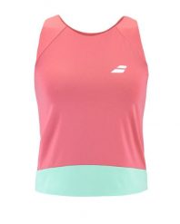 Babolat Top Perf Koral - crop top sportowy. Czerwone topy sportowe damskie BABOLAT, m, bez wzorów, z materiału, bez ramiączek. Za 287.99 zł.