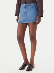 HUGO Spódnica jeansowa Galanie_B 50559551 Niebieski Regular Fit. Niebieskie spódniczki damskie Hugo, xl, bez wzorów, z bawełny. Za 429.99 zł.