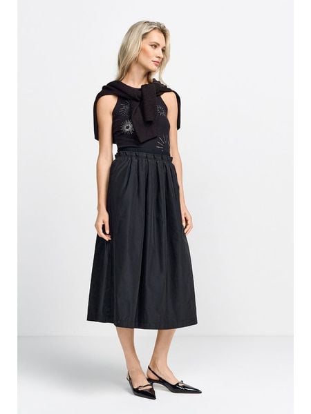 Rich&Royal Spódnica w kolorze czarnym rozmiar: 34. Czarne spódniczki damskie Rich&Royal, bez wzorów, z podwyższonym stanem, midi. Za 218.05 zł.