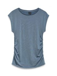 Vero Moda Koszulka w kolorze niebieskim rozmiar: XL. Niebieskie bluzki damskie Vero Moda, xl, bez wzorów, bez kołnierzyka. Za 62.03 zł.
