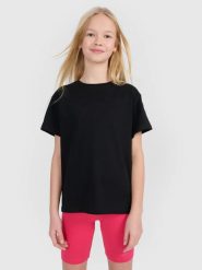 T-SHIRT DZIEWCZĘCY 4F KOSZULKA DZIECIĘCA TTSHF2332. Koszulki dziewczęce 4f, bez wzorów, z bawełny, bez ramiączek. Za 29.99 zł.