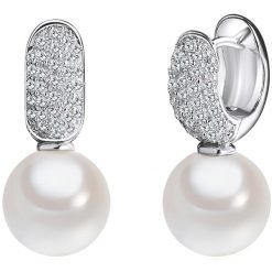 Rafaela Donata Kolczyki wiszące srebrne srebro wysokiej próby Cyrkonia Perła naturalna srebrny 1 ct Damski. Szare kolczyki damskie Rafaela Donata, z cyrkonią, srebrne. Za 279.99 zł.