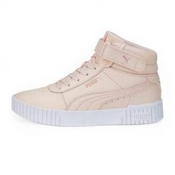 Buty do chodzenia damskie Puma Carina Mid. Brązowe buty sportowe na co dzień damskie Puma, bez wzorów, z gumy, trekkingowe. Za 209.00 zł.